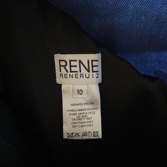 Rene Ruiz ruffle one shoulder floor length dress gown - worn once - Picture 6 of 7